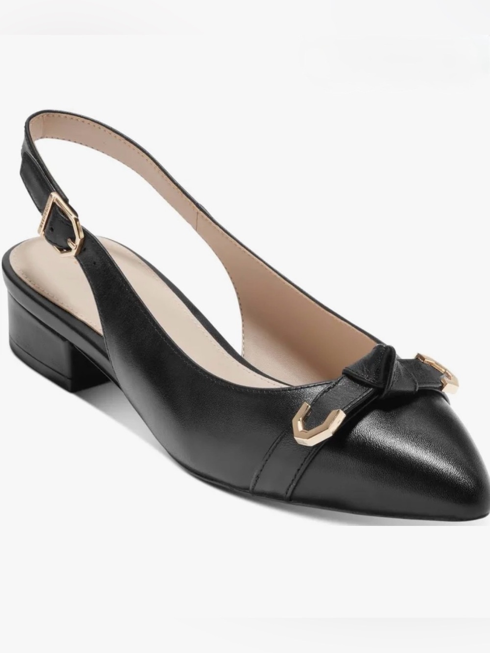 Cole Haan Menlo slingback flats, Black, Size 9